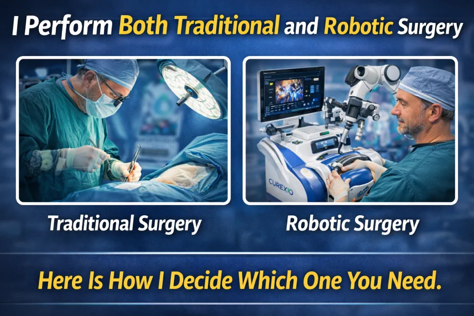 I Perform Both Traditional and Robotic Surgery. Here Is How I Decide Which One You Need.