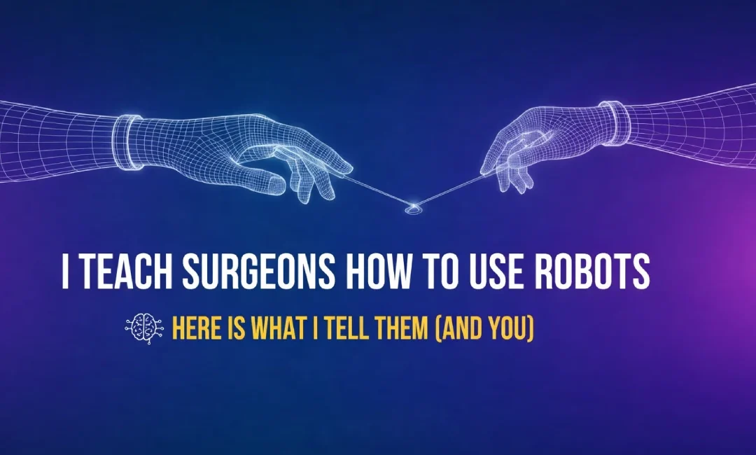 I Teach Surgeons How to Use Robots. Here Is What I Tell Them (And You)