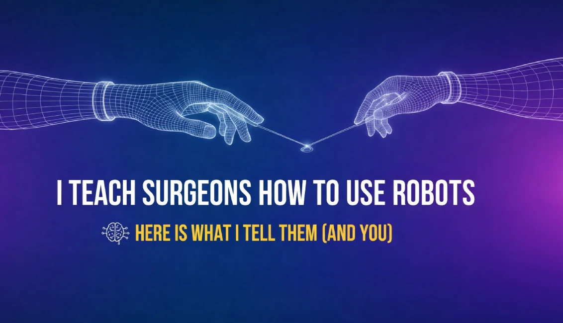 I Teach Surgeons How to Use Robots. Here Is What I Tell Them (And You)
