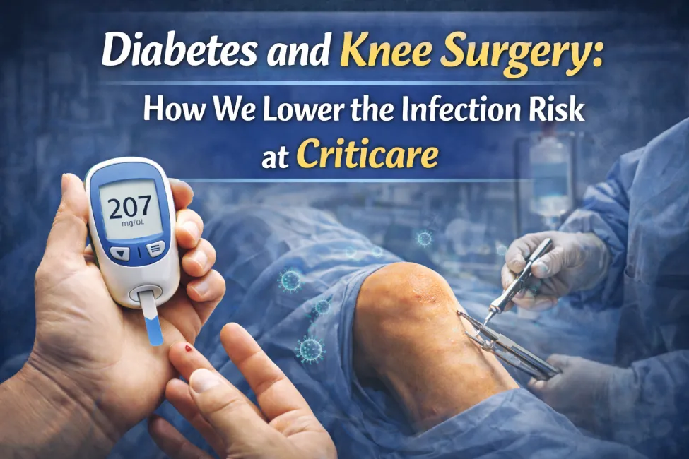 Diabetes and Knee Surgery: How We Lower the Infection Risk at Criticare